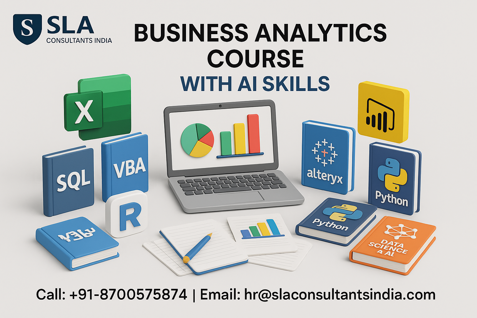 Business Analytics Course in Delhi for Career Breakthrough in Modern Analytics Jobs with Free Alteryx, R Programming and Gen AI Skills Plus IBM Certification Support, Mega Summer Offer 2026 by SLA Consultants India