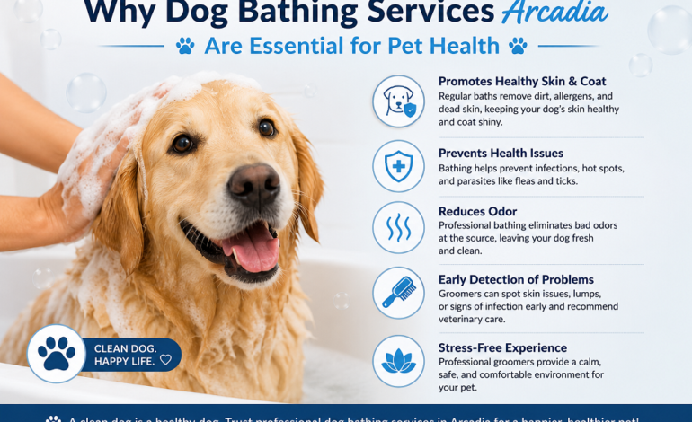 dog bathing services arcadia