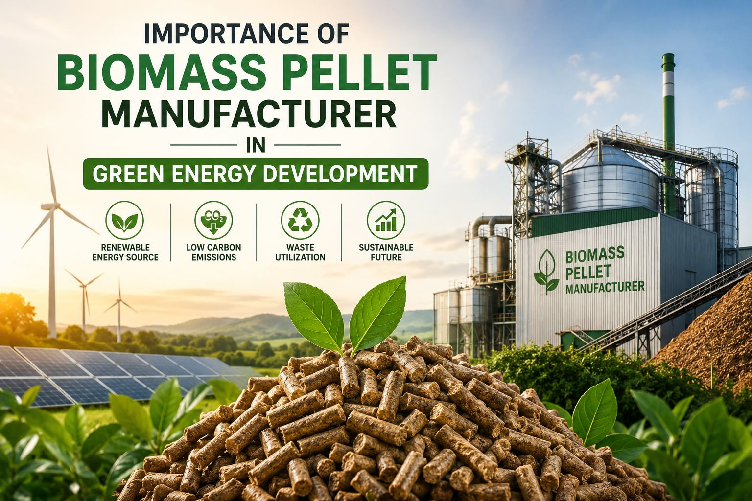 Importance of Biomass Pellet Manufacturer in Green Energy Development