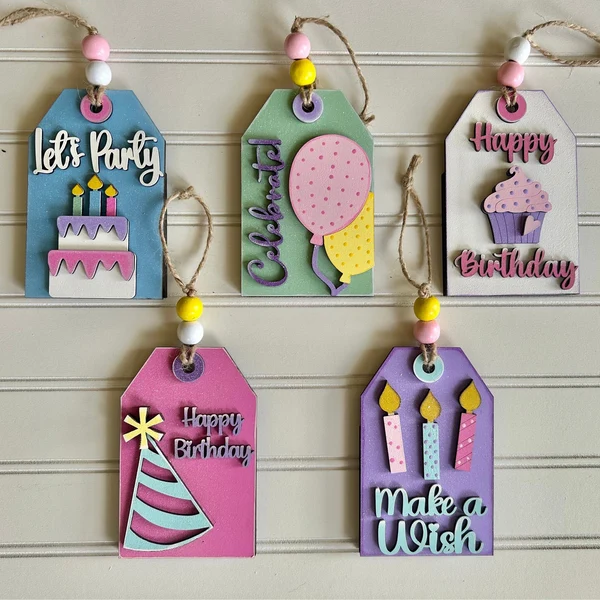 Custom Birthday Tags For Unique Party Celebrations