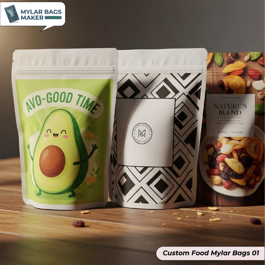 Custom Food Mylar Bags Packaging Solutions