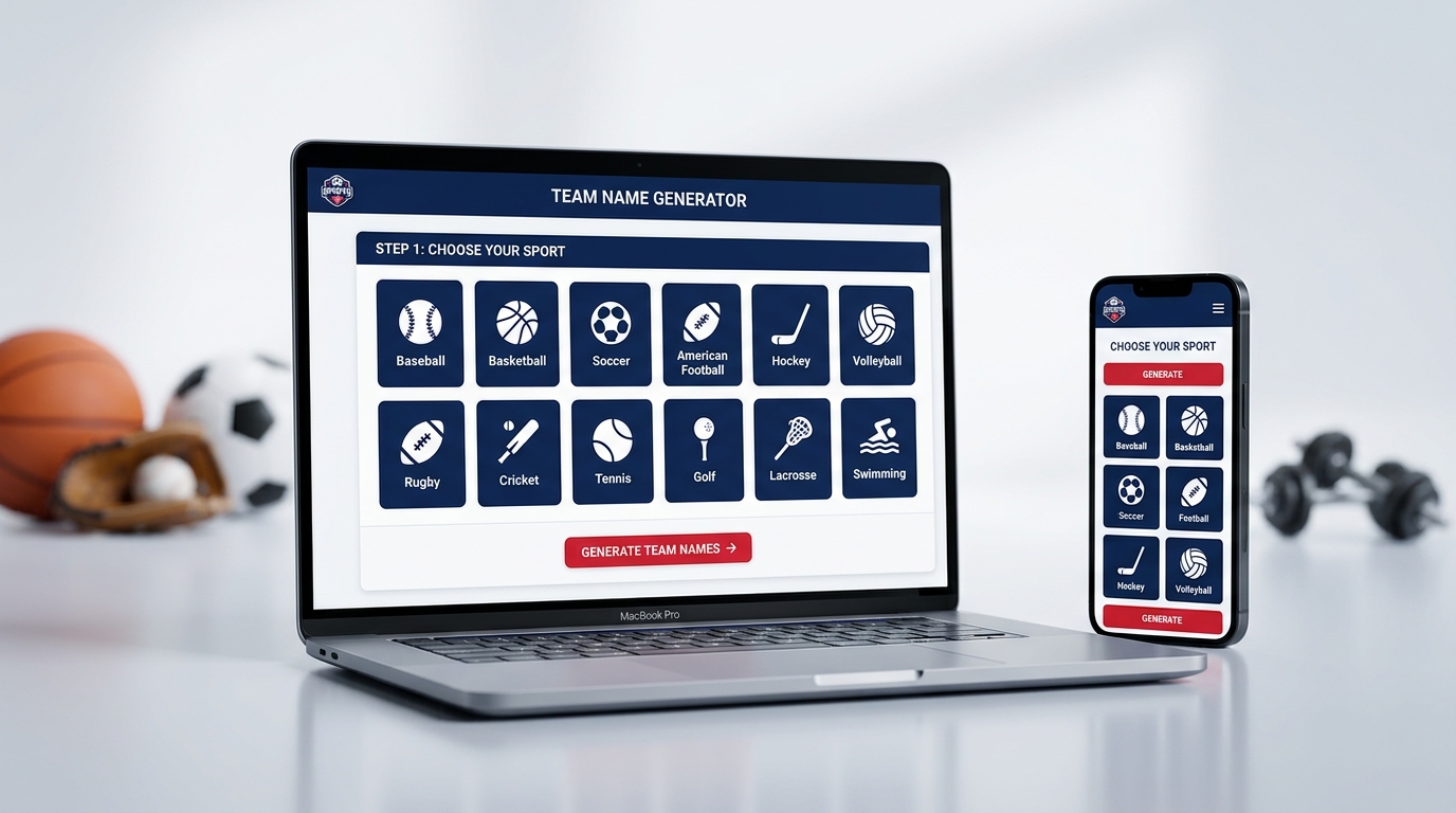Team Name Generator Build Best Sports Team Names in Seconds