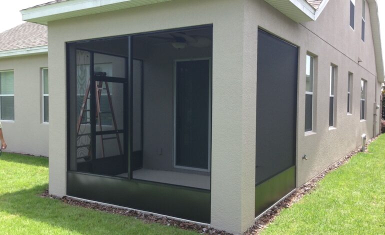Screen Room Installation