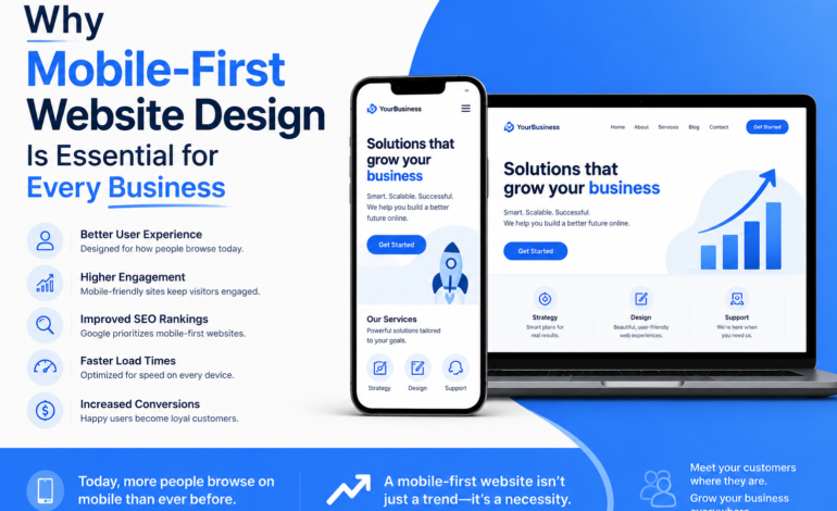 Why Mobile-First Website Design Is Essential for Every Business