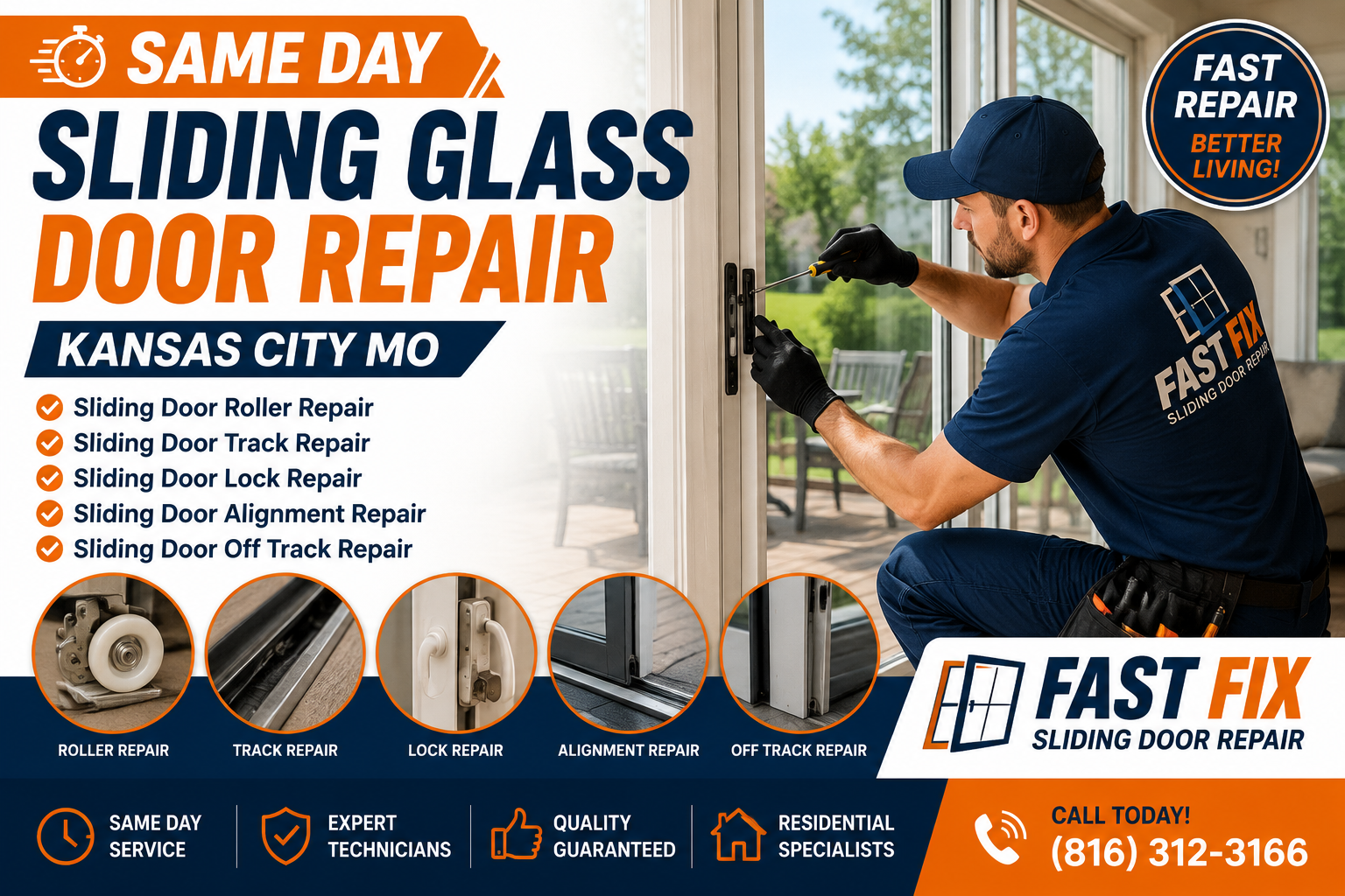 Top Signs You Need Sliding Door Roller and Track Repair in Kansas City MO