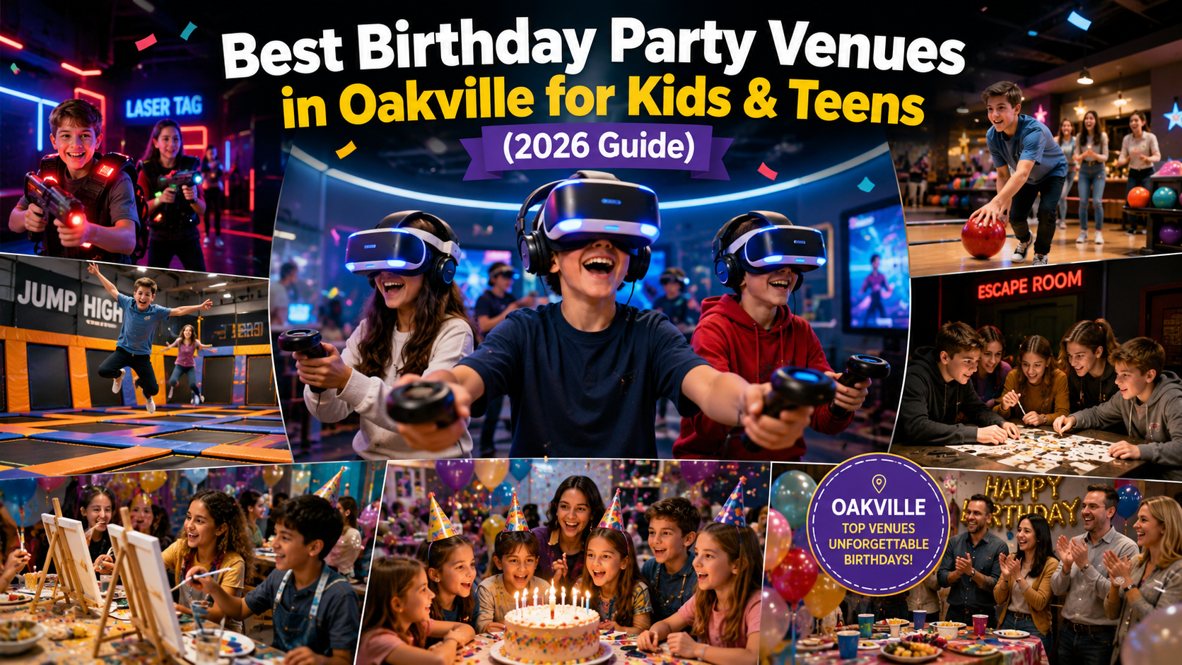 Best Birthday Party Venues in Oakville for Kids and Teens 2026 Parents Guide