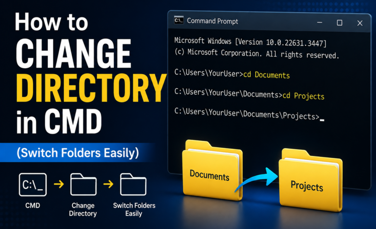 change directory in cmd