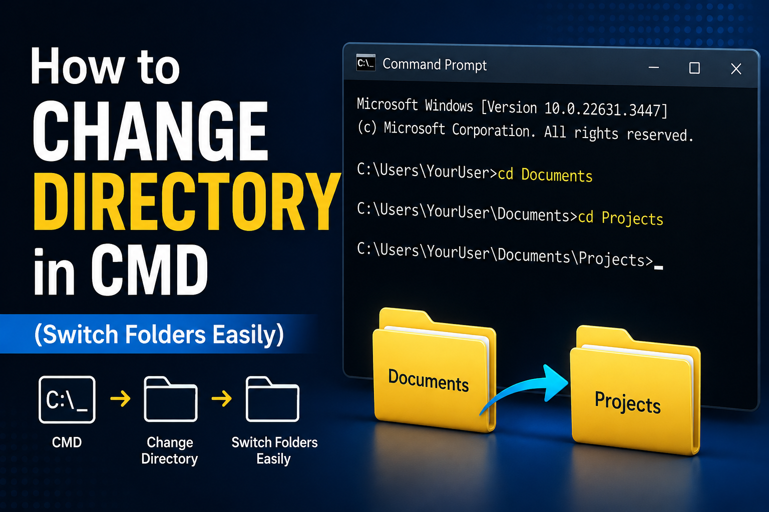 How to Change Directory in CMD (Switch Folders Easily)
