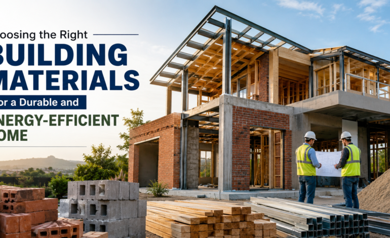 Choosing the Right Building Materials for a Durable and Energy-Efficient Home