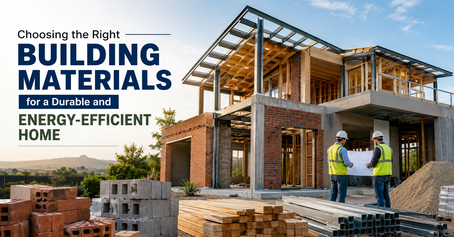 Choosing the Right Building Materials for a Durable and Energy-Efficient Home