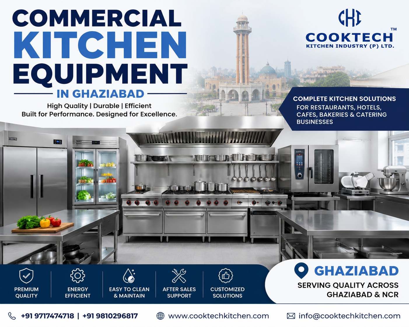 Commercial Kitchen Equipment in Ghaziabad: The Key to a Successful Food Business