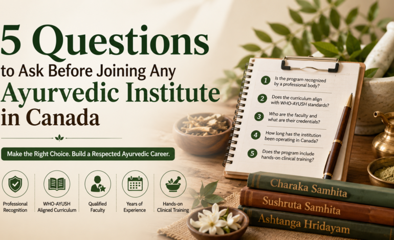 5 Questions to Ask Before Joining Any Ayurvedic Institute in Canada