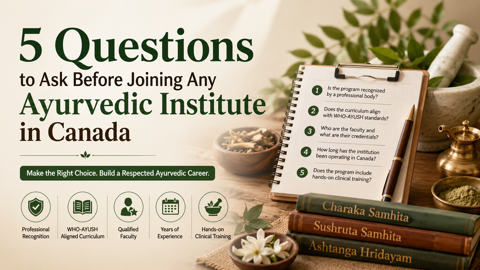 5 Questions to Ask Before Joining Any Ayurvedic Institute in Canada