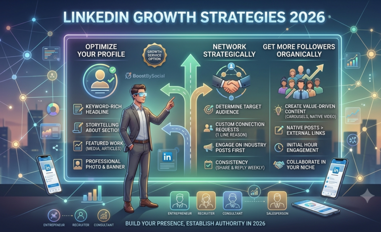 LinkedIn Growth Strategies for Professionals: How to Network, Optimize Your Profile, and Get More Followers in 2026