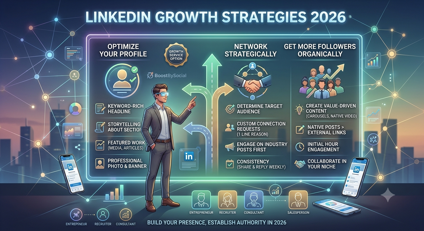 LinkedIn Growth Strategies for Professionals: How to Network, Optimize Your Profile, and Get More Followers in 2026