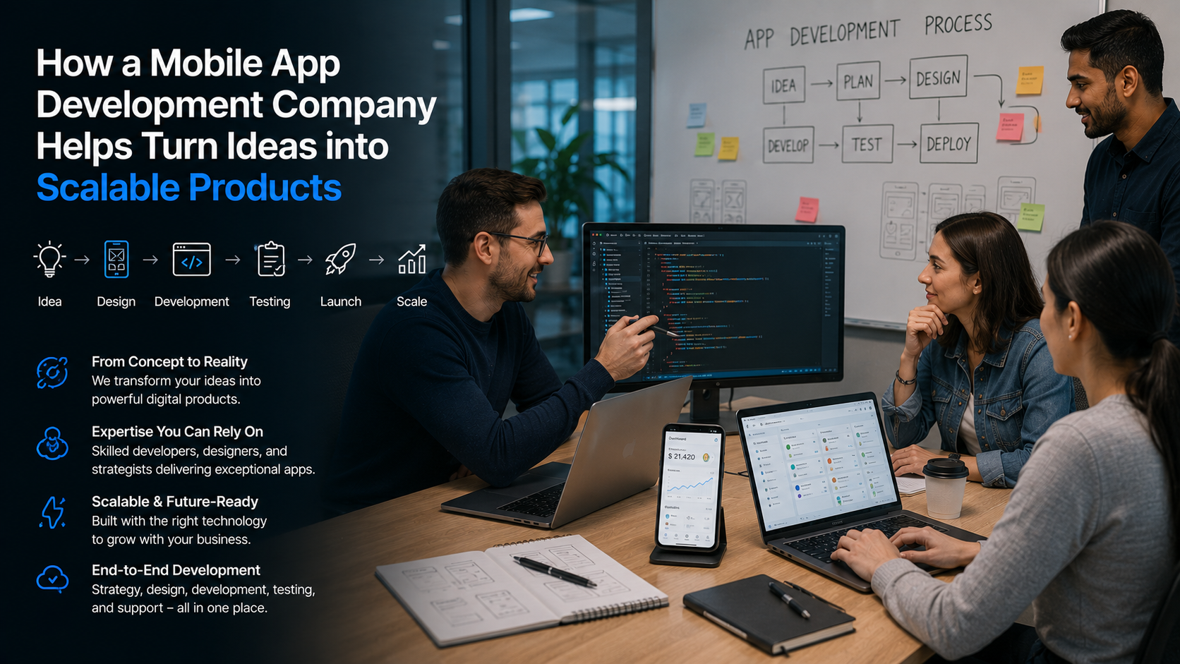 How a Mobile App Development Company Helps Turn Ideas into Scalable Products