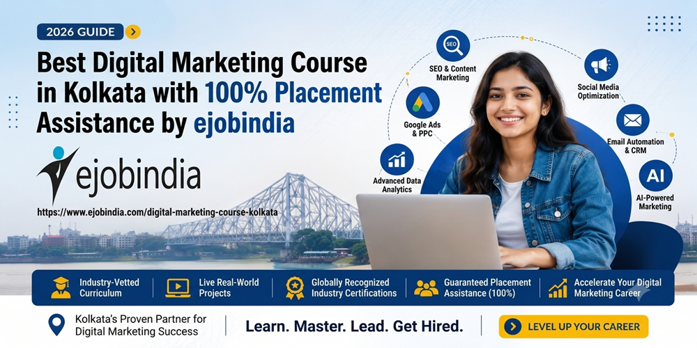Best Digital Marketing Course in Kolkata with 100% Placement Assistance