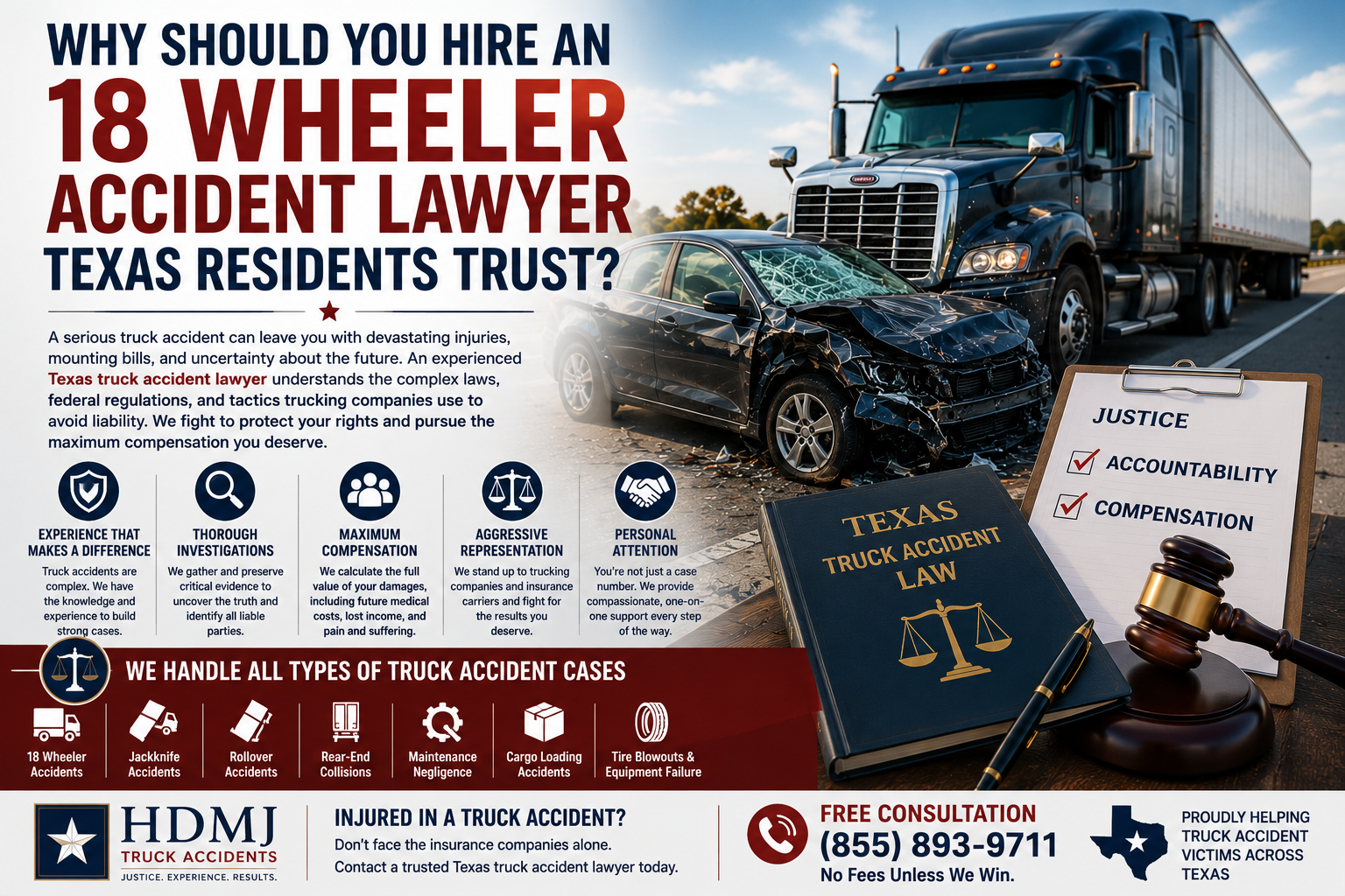 Why Should You Hire an 18 Wheeler Accident Lawyer Texas Residents Trust?