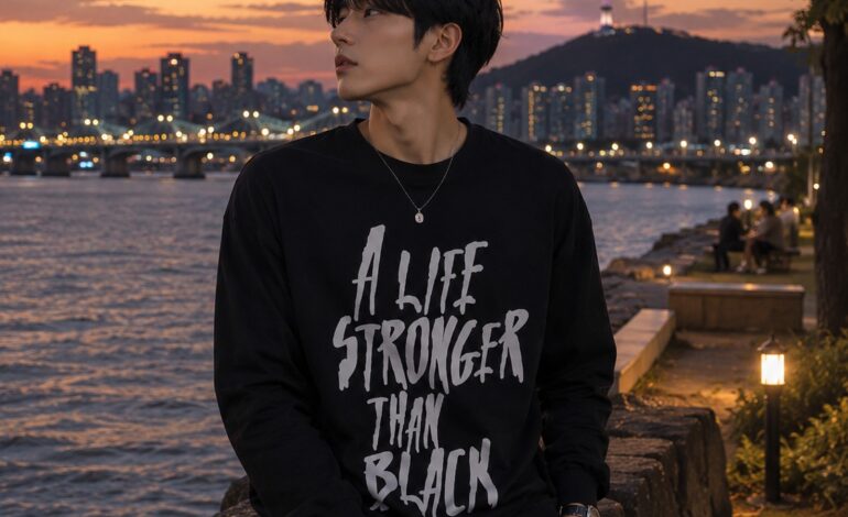 Comme Des Garcons Print Long Sleeves Black
