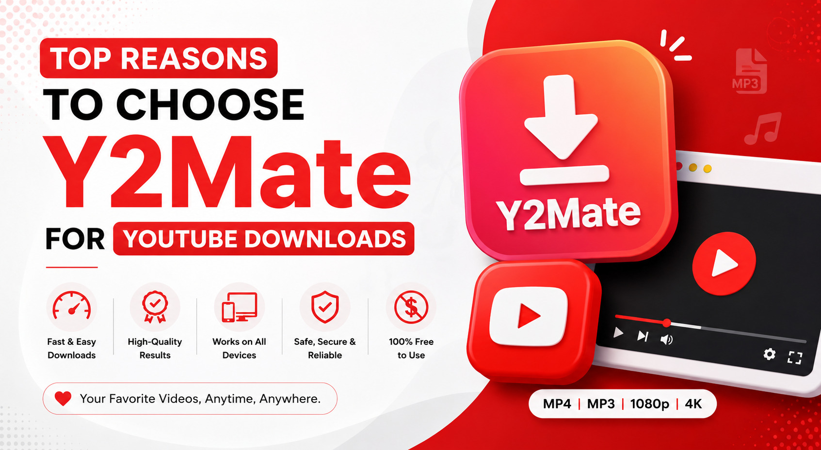 Top Reasons to Choose Y2Mate for YouTube Downloads