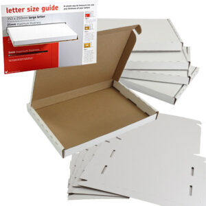 White large letter boxes