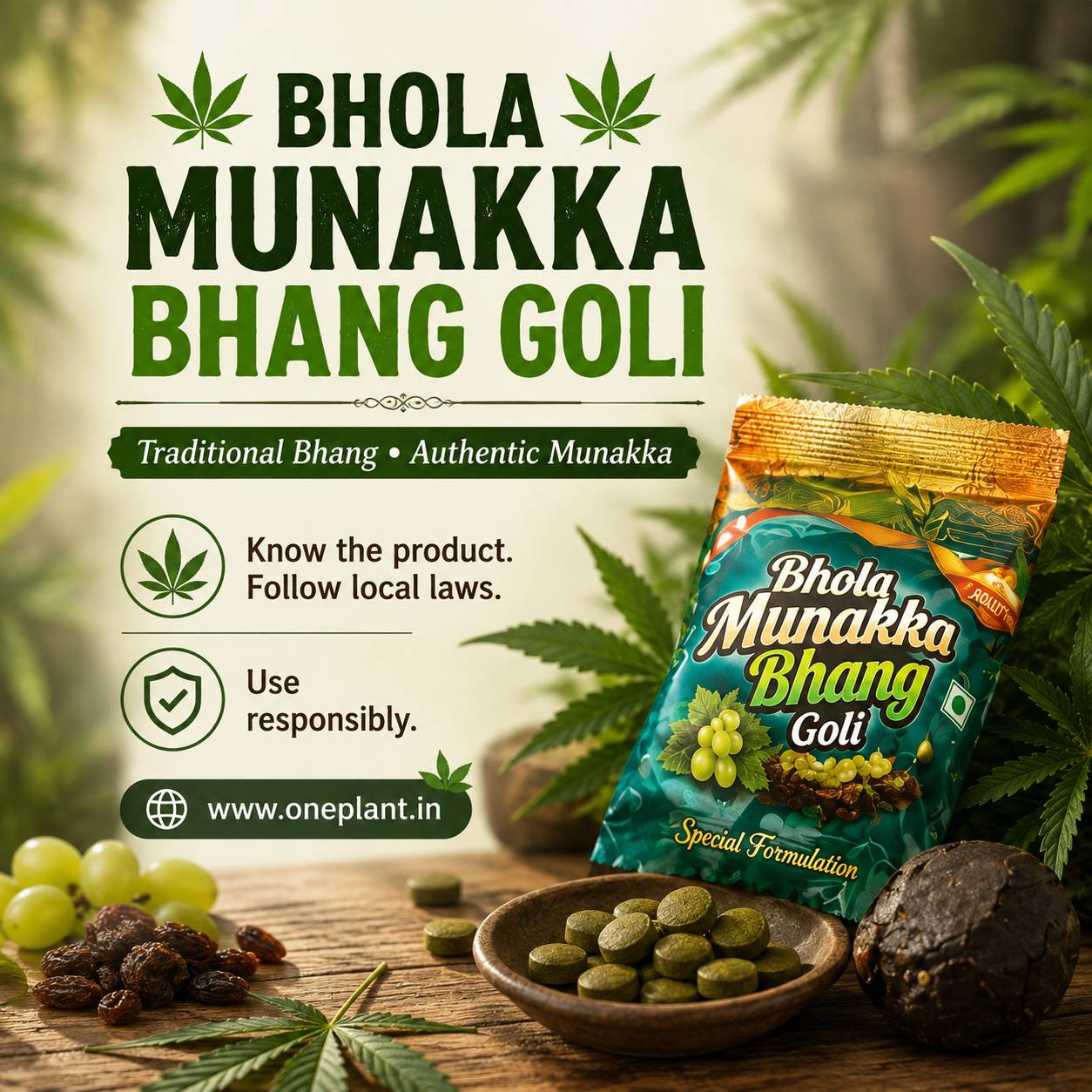 Munakka Bhang Goli Explained: What It Is, Common Ingredients & How to Read the Label