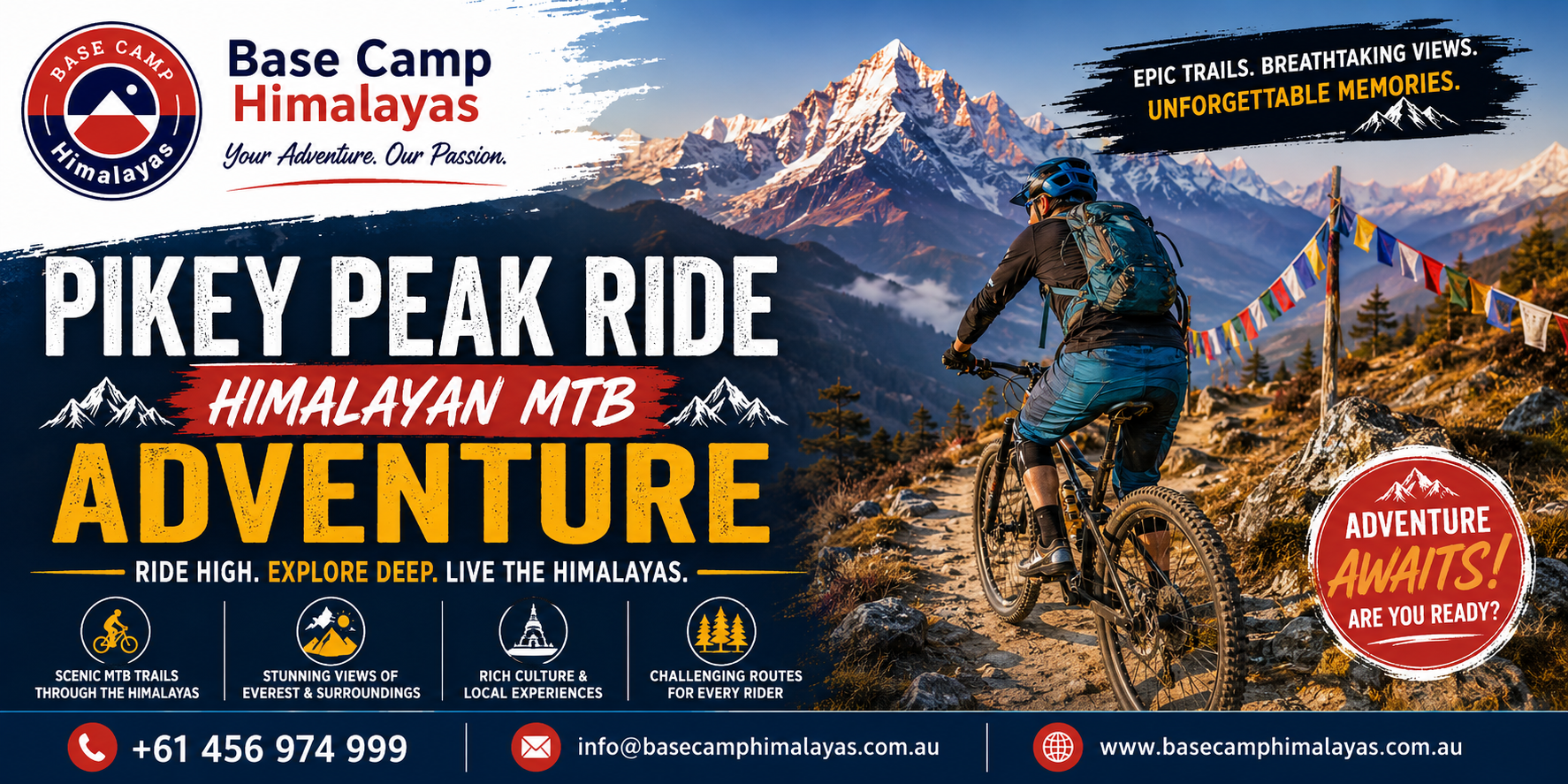 Pikey Peak Ride & Himalayan MTB Adventure: Experience Nepal’s Hidden Mountain Trails with Base Camp Himalayas