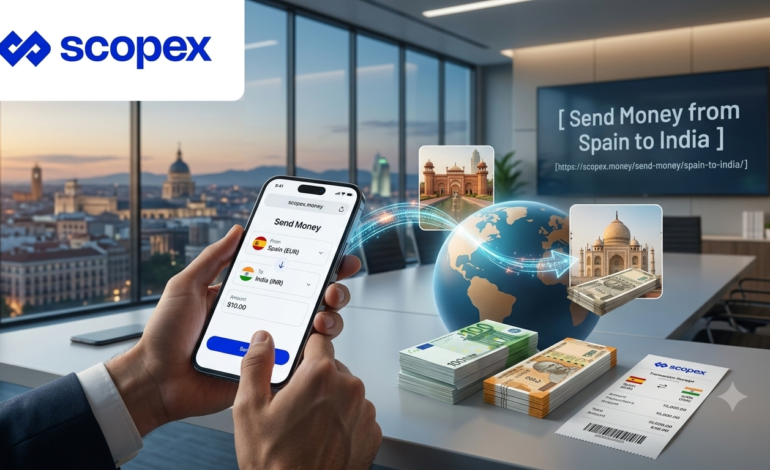 Send Money from Spain to India