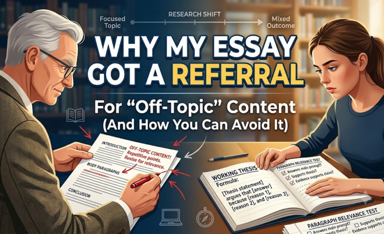 Why I Got a Referral in My Essay for Off-Topic Content