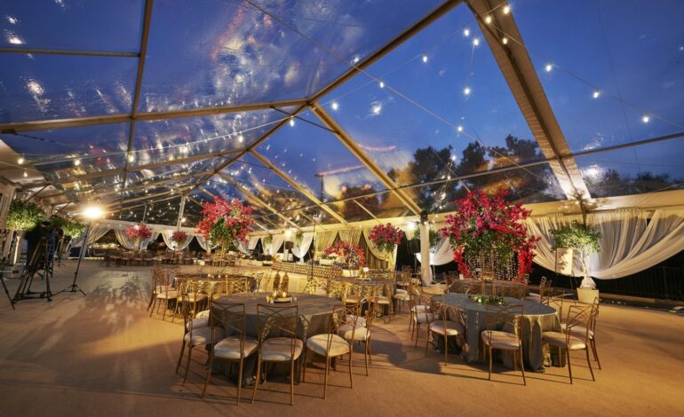 Clear Top Tent Wedding
