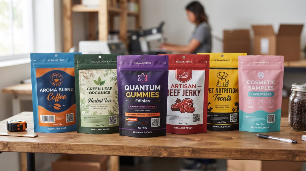 Custom resealable mylar bags