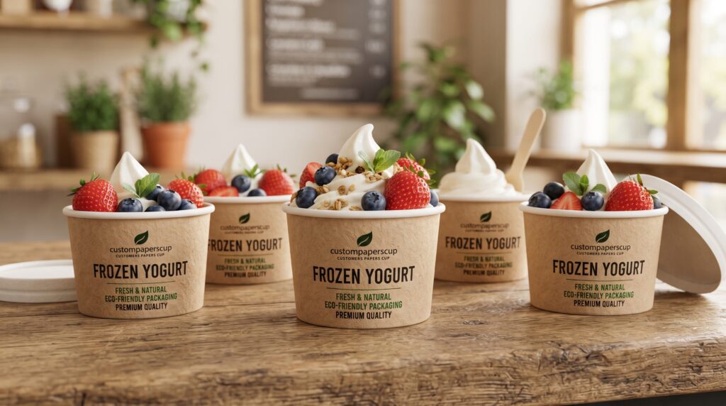 Custom Frozen Yogurt Cups