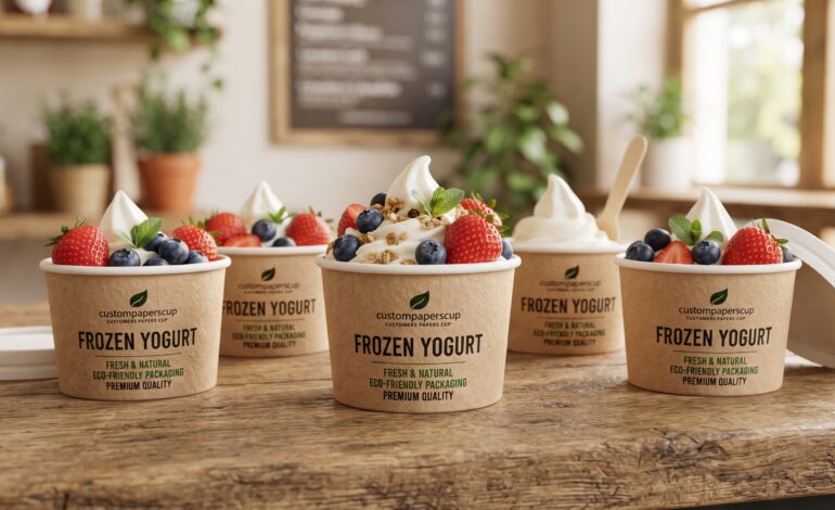 Custom Frozen Yogurt Cups