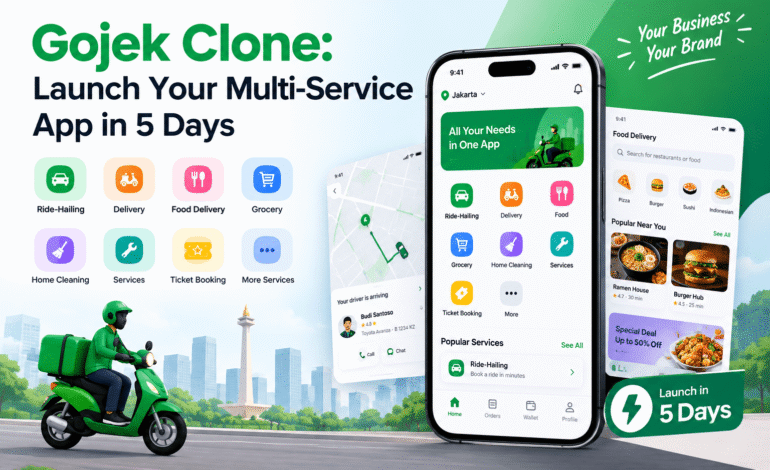 Gojek Clone – Premium Super App For Your Multi-Service Business