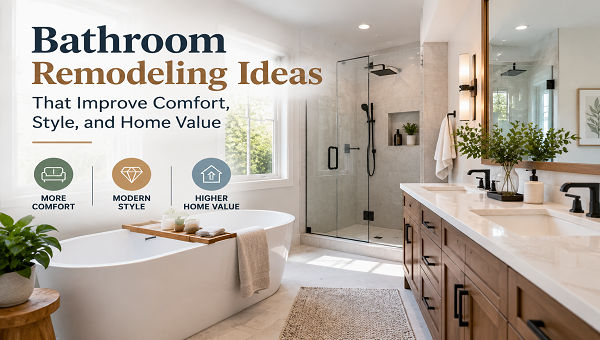 Bath Remodeling Ideas That Improve Comfort, Style, and Home Value