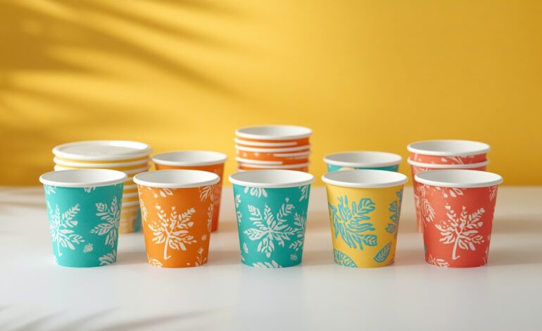 Small paper cups