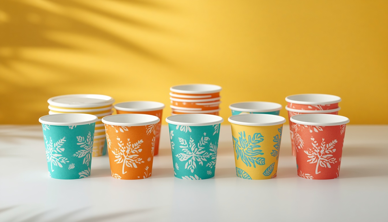 Everyday Small Paper Cups For Water And Juice