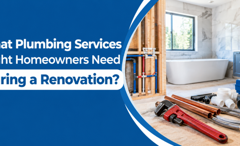 What Plumbing Services Might Homeowners Need During a Renovation?